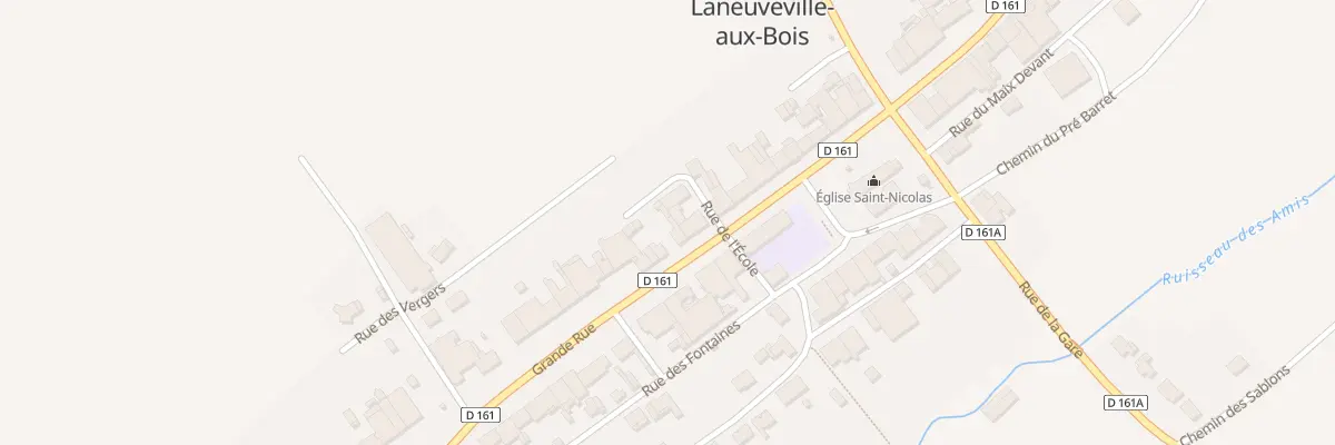 Plan du 47 Grande Rue à Laneuveville-aux-Bois