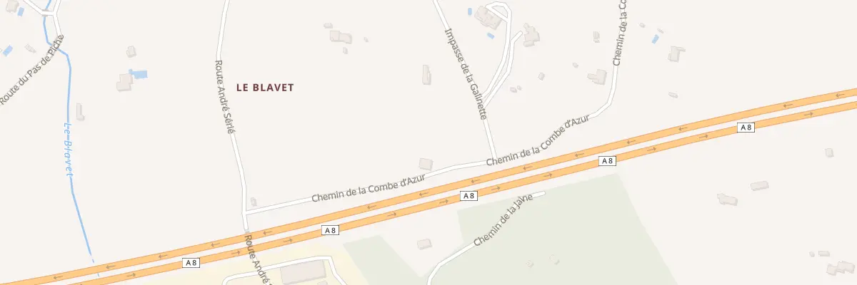 Plan du 279 Che de la Combe d’Azur à Roquebrune-sur-Argens
