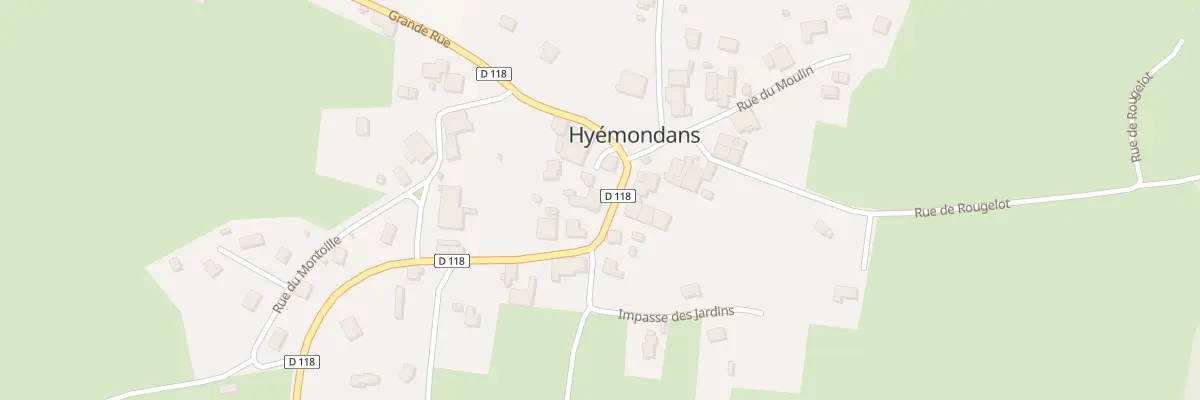 Plan du 10 Gr Grande Rue à Hyémondans