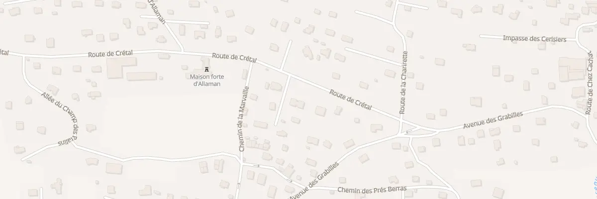 Plan du 42A Rte de Crétal à Lugrin