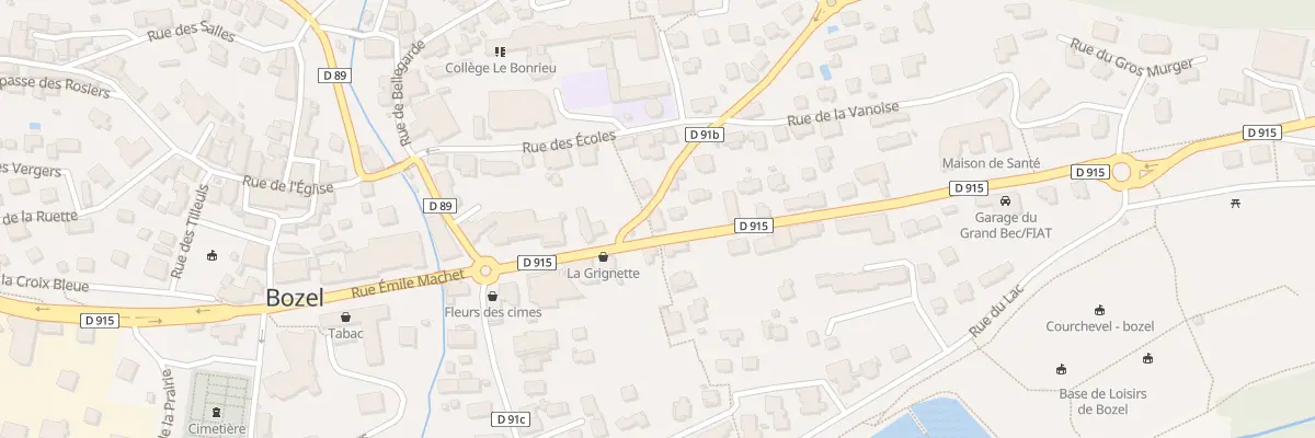 Plan de Saint Roch à Bozel