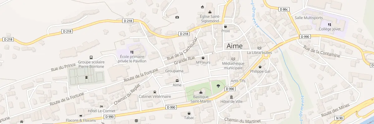 Plan du 96 Grande Rue à Aime-la-Plagne