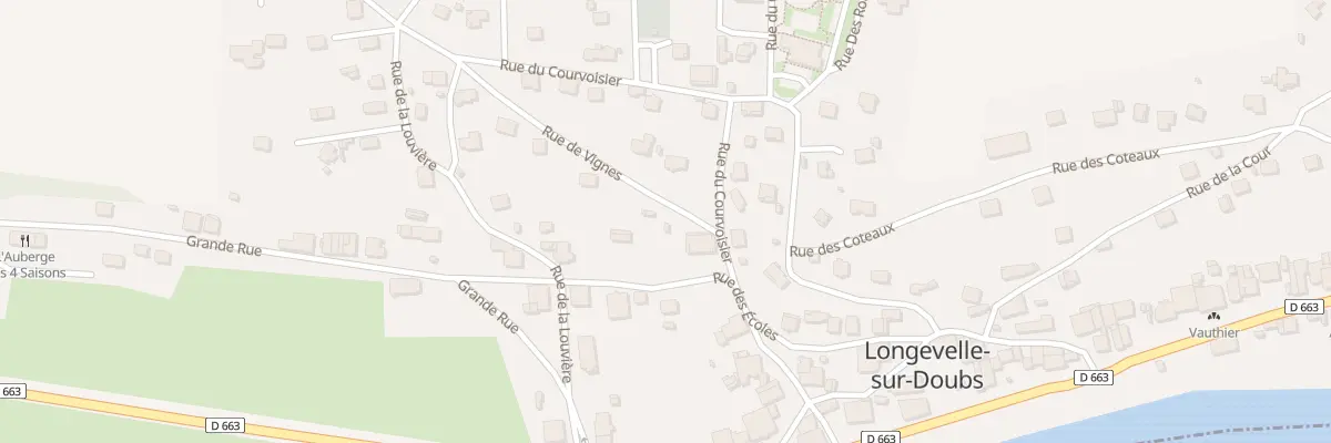 Plan du 10 Rue des Ecoles à Longevelle-sur-Doubs