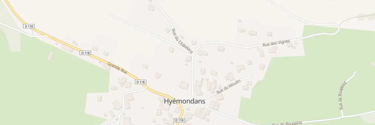 Plan du 4 Rue de la Chambre du Moine à Hyémondans
