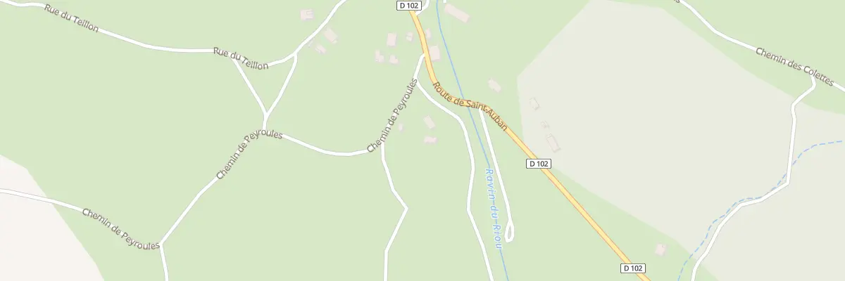 Plan du 99 Che de Peyroules à Soleilhas