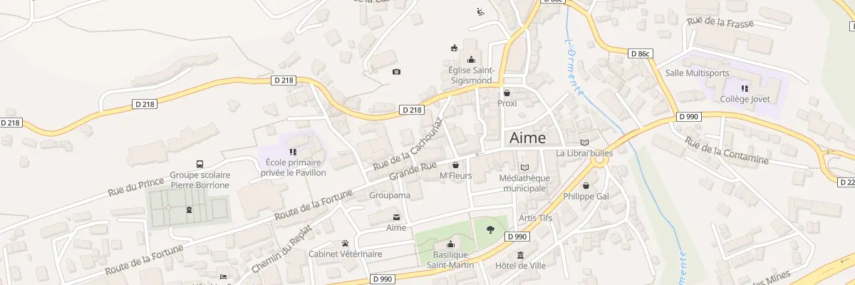 Plan du 95 Grande Rue à Aime-la-Plagne
