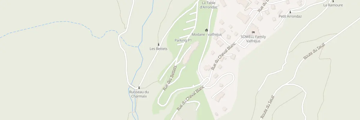 Plan du 820 Rue des bettets à Modane