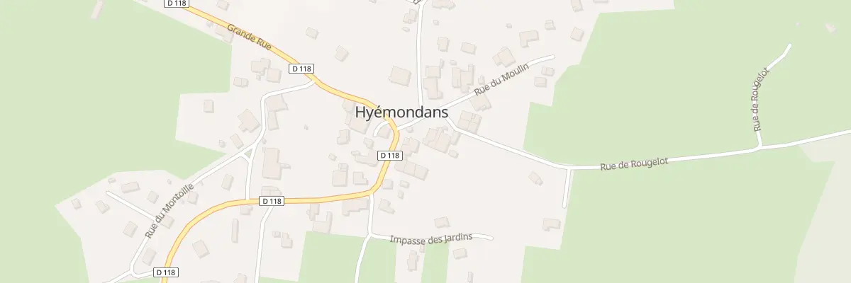 Plan du 1 Pl des 2 Fontaines à Hyémondans