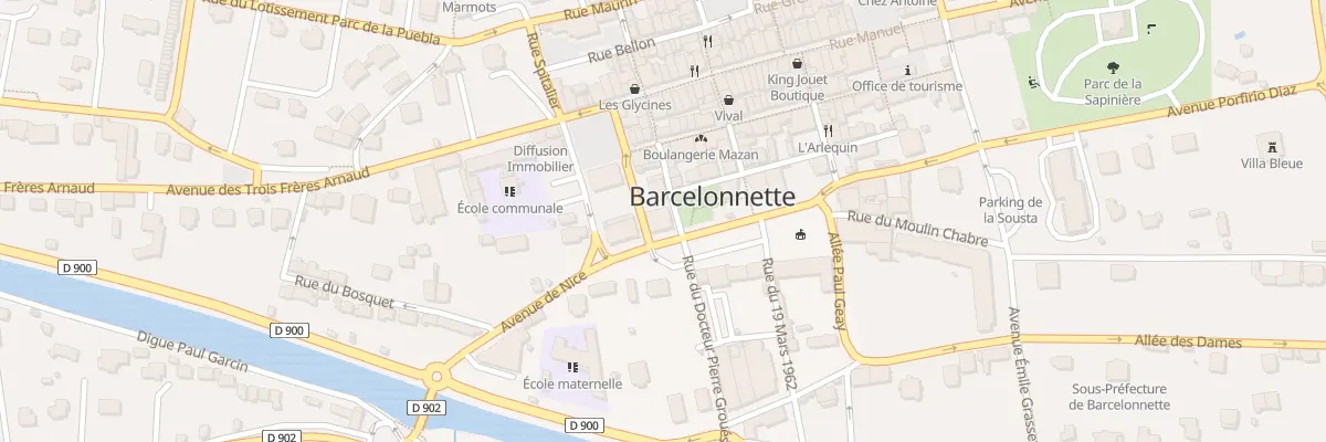 Plan du 22 Rue du Cdt Edouard Car à Barcelonnette