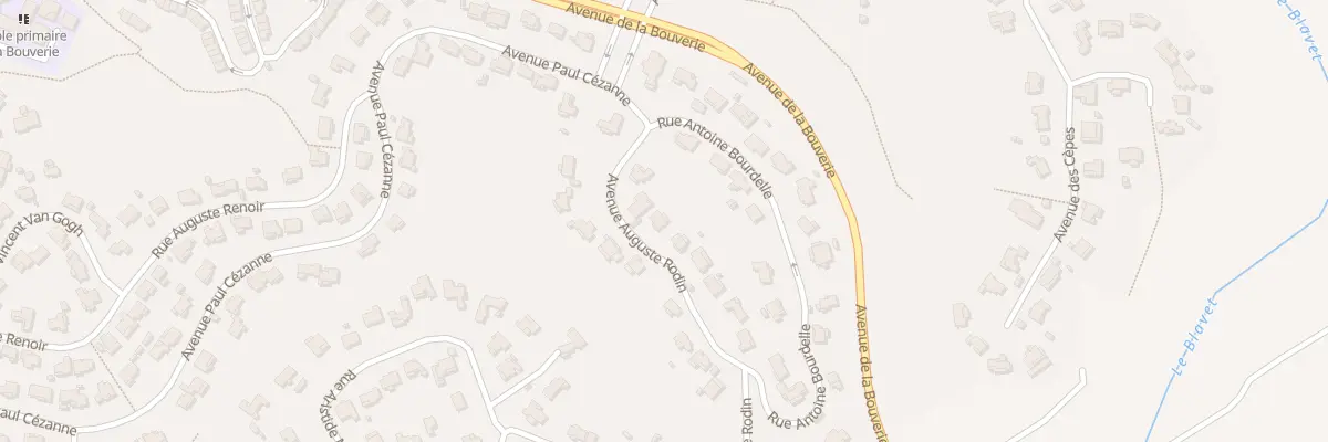 Plan du 241 Av Rodin à Roquebrune-sur-Argens