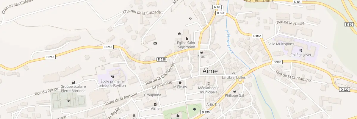 Plan du 122 Rue de la Cachouriaz à Aime-la-Plagne