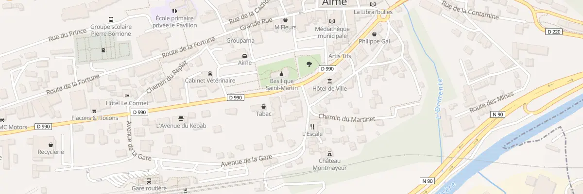 Plan du 1030 Av de la Tarentaise à Aime-la-Plagne