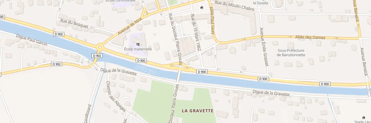 Plan du 3 Rue Doc Pierre Groues à Barcelonnette