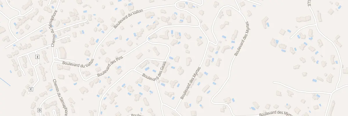 Plan du 26 Bd des Geais à Sainte-Maxime