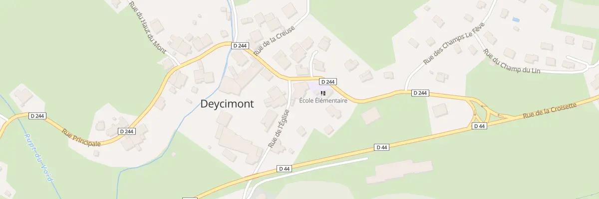 Plan du 1 Rue de l’Eglise à Deycimont