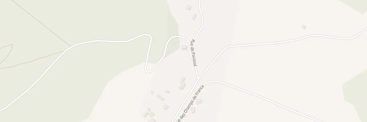 Plan du 1 Rue de Poussot à Belverne