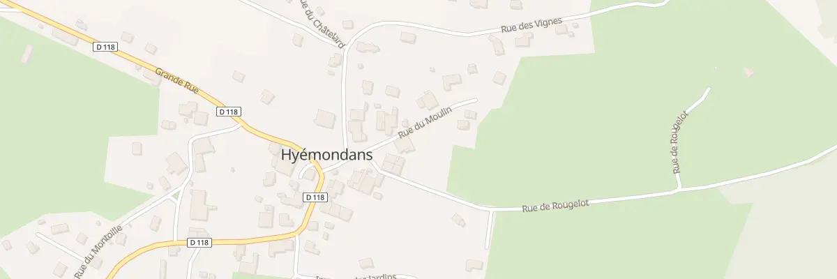 Plan du 1 Rue du Moulin à Hyémondans