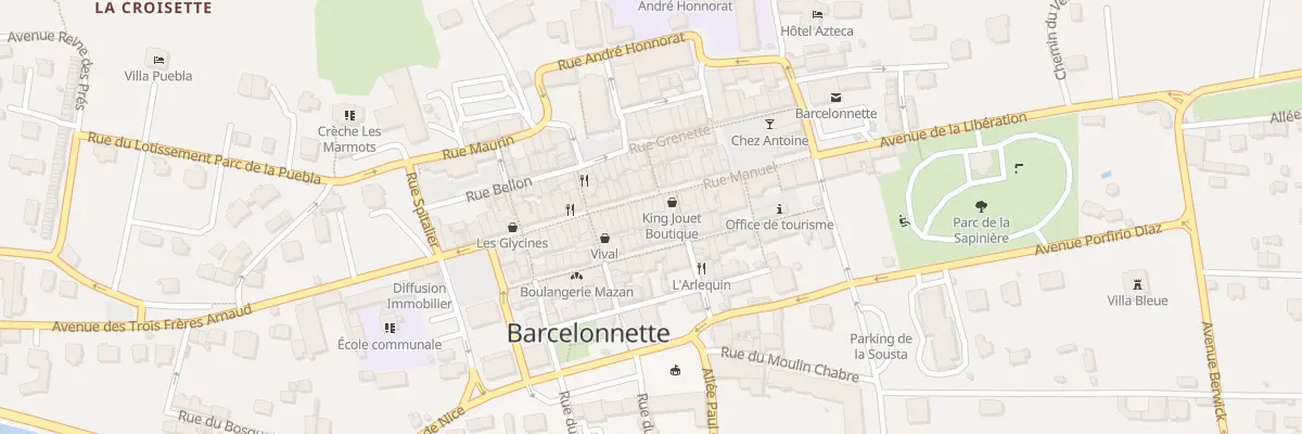 Plan du 23 Rue Manuel à Barcelonnette