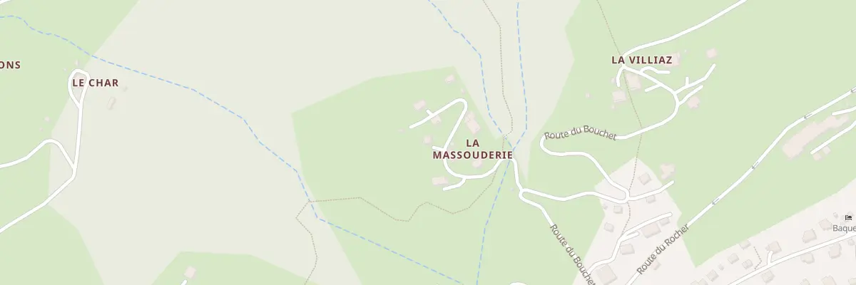 Plan du 157 Che de la Massouderie aux Gets