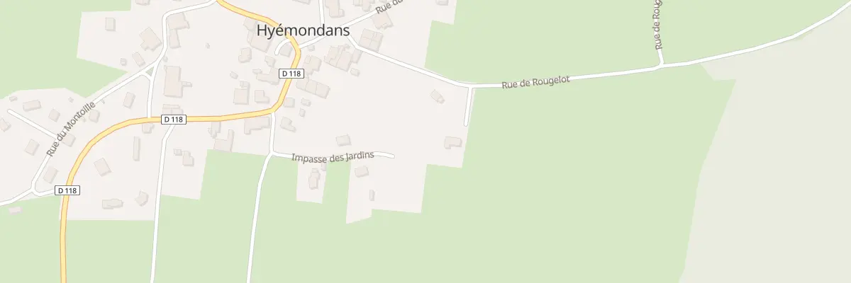 Plan du 5 Rue de Rougelot à Hyémondans