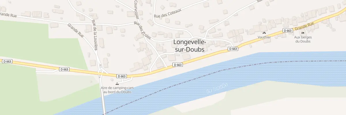 Plan du 55 Grande Rue à Longevelle-sur-Doubs