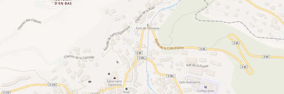 Plan du 230 Rue de l’Eglise d’Aime à Aime-la-Plagne