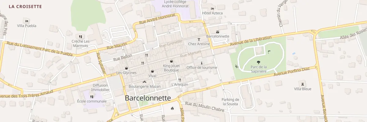 Plan du 11 Rue Manuel à Barcelonnette