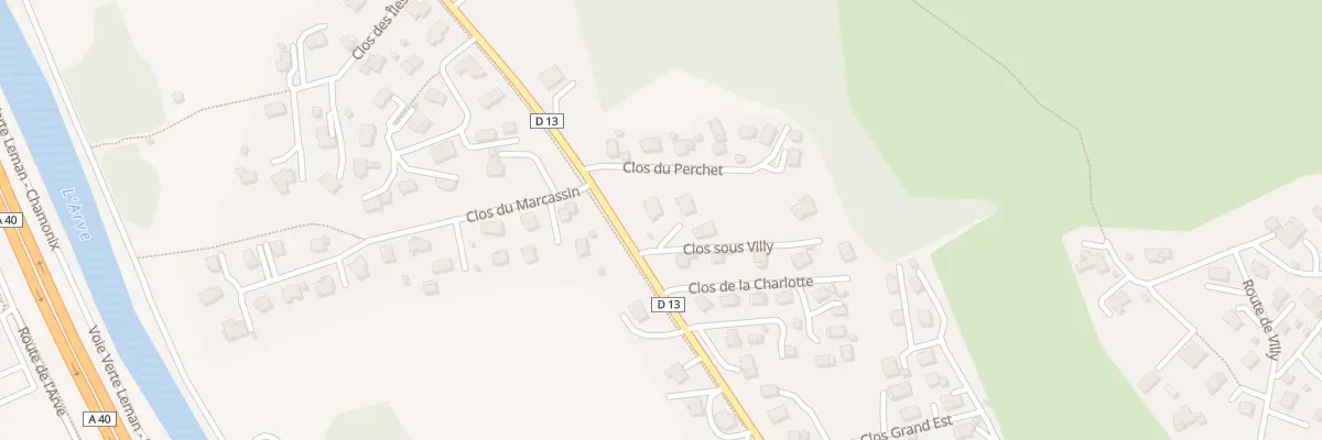 Plan du 15 Rue Clos sous Villy à Sallanches
