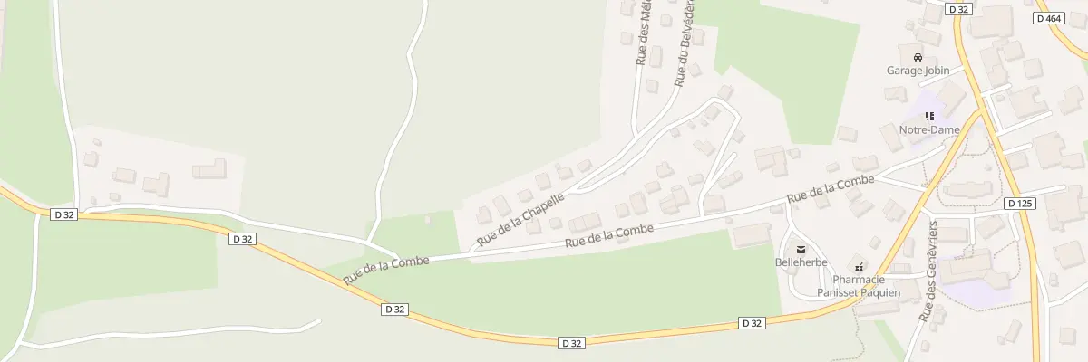 Plan du 10 Rue de la Chapelle à Belleherbe