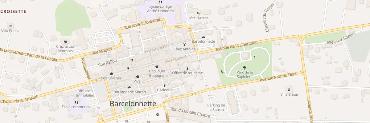 Plan du 5 Pl Frédéric Mistral à Barcelonnette