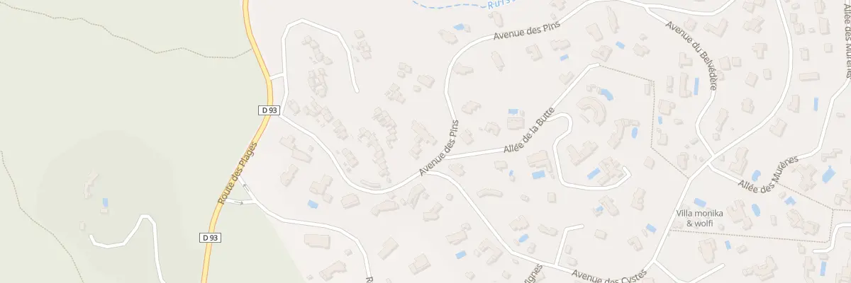 Plan du 22 Av des Pins à Ramatuelle