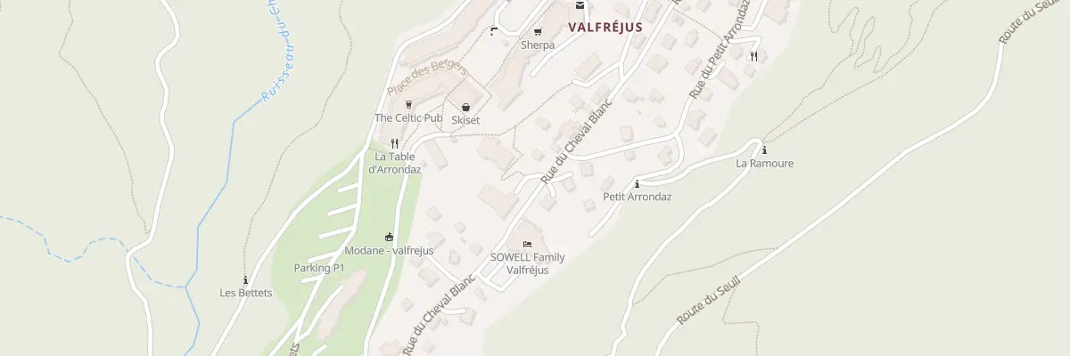 Plan du 5075A Rue du cheval blanc à Modane