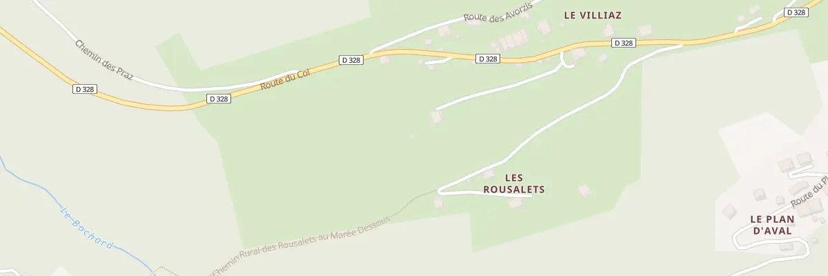 Plan du 5012A La Villiaz Est à La Côte-d’Arbroz