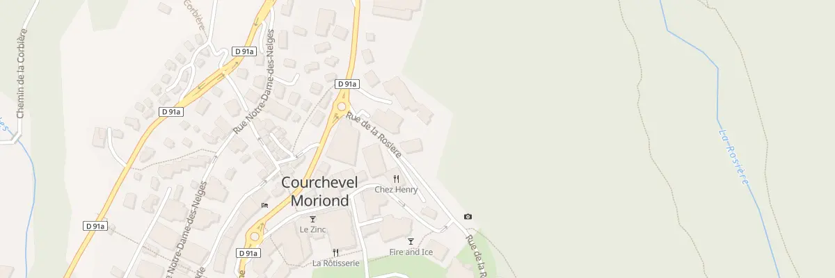 Plan du 91 Rue de la Rosière à Courchevel