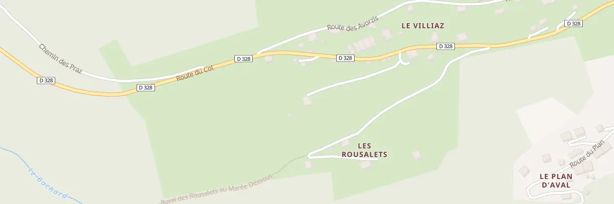 Plan du 959 Rte du Col à La Côte-d’Arbroz