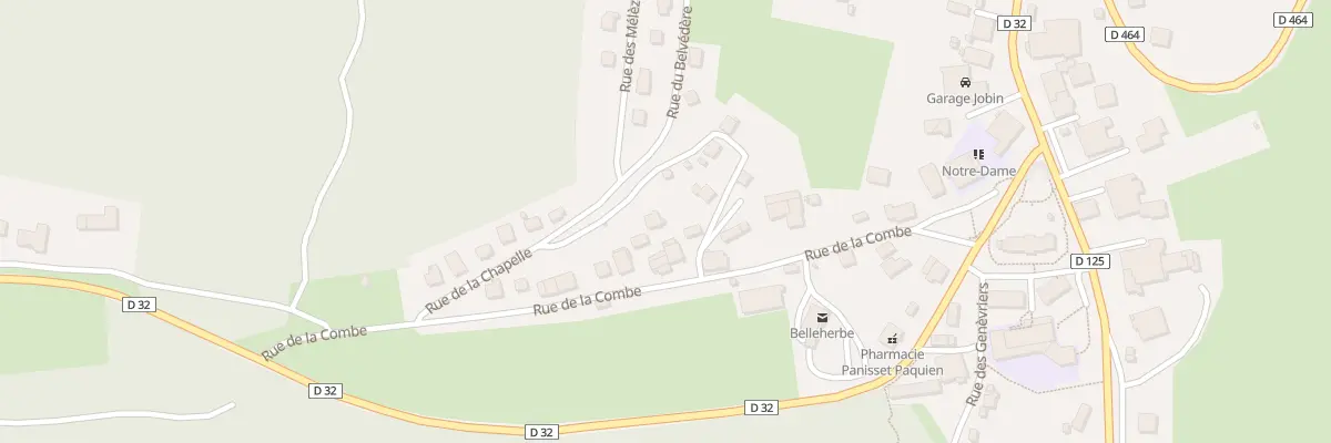 Plan du 20 Rue de la Combe à Belleherbe