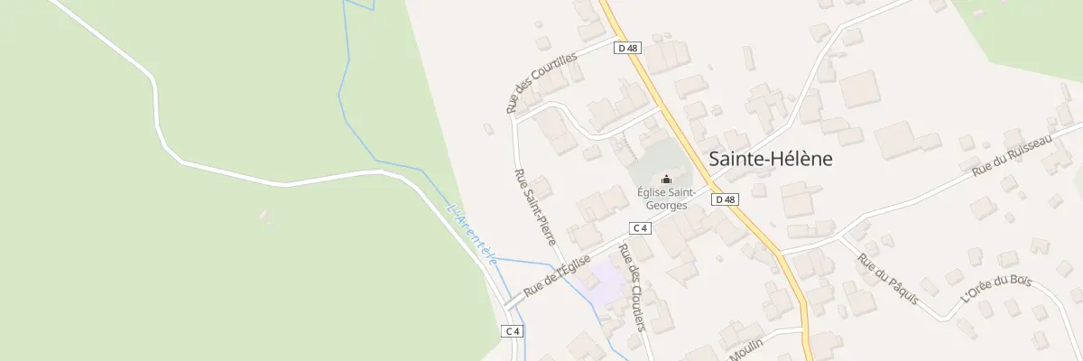 Plan du 5 Rue des Courtilles à Sainte-Hélène