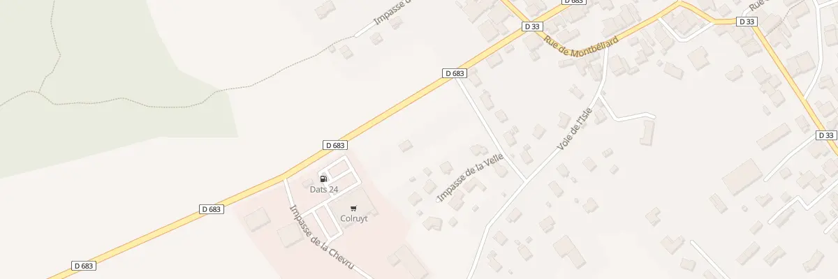 Plan du 2 Rue de la 5eme Db à Arcey