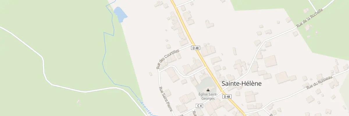 Plan du 6 Rue Saint-pierre à Sainte-Hélène