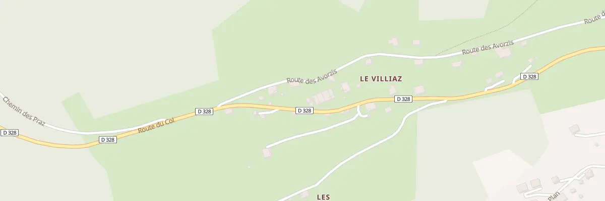 Plan du 1048 Rte du Col à La Côte-d’Arbroz