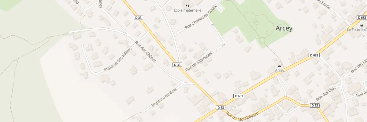 Plan du 14 Rue de Villersexel à Arcey