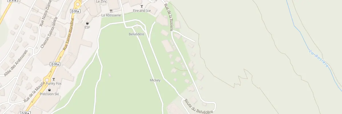 Plan du 374 Rue de la Rosière à Courchevel