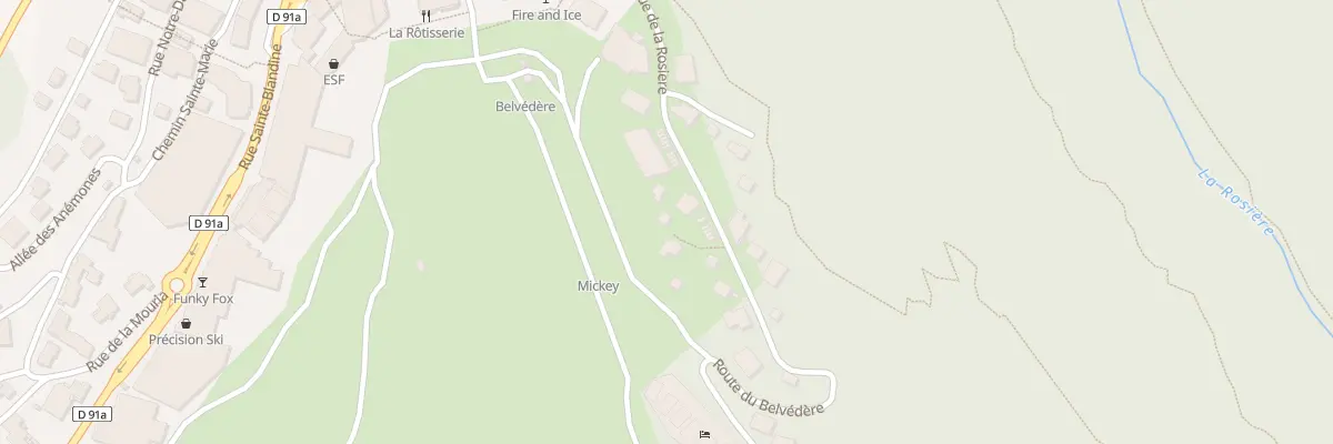 Plan du 430 Rue de la Rosière à Courchevel