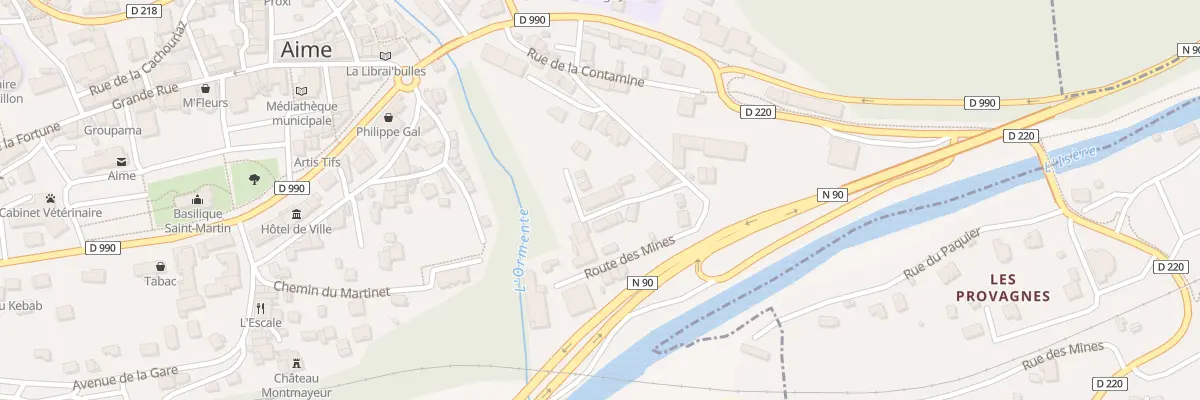 Plan du 68 Imp du Reclus à Aime-la-Plagne