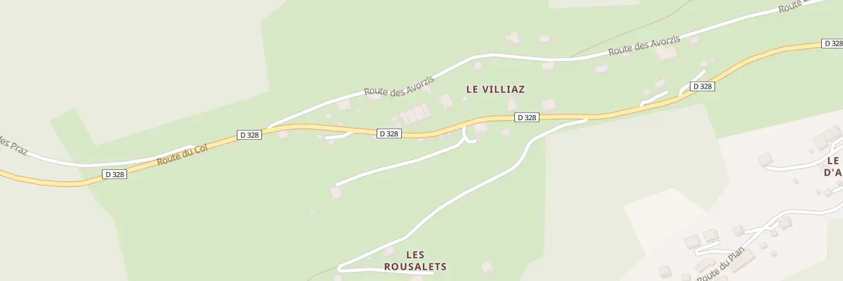 Plan du 1009 Rte du Col à La Côte-d’Arbroz