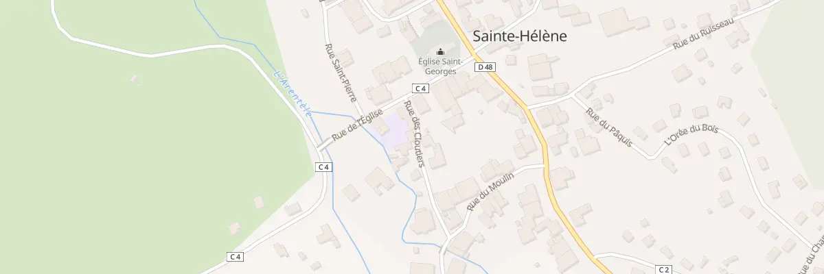 Plan du 2 Rue des Cloutiers à Sainte-Hélène