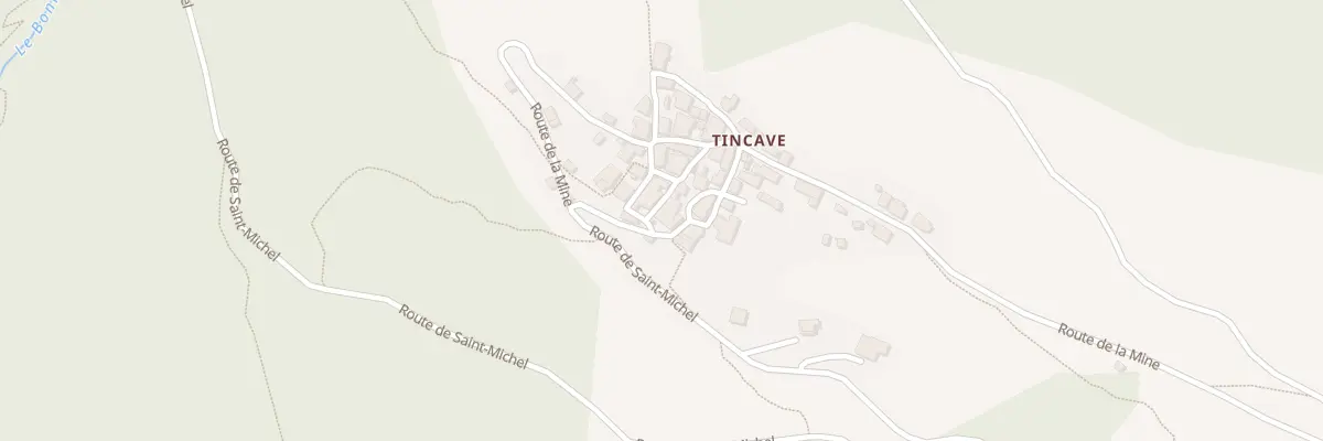 Plan du 5544 Tincave à Bozel