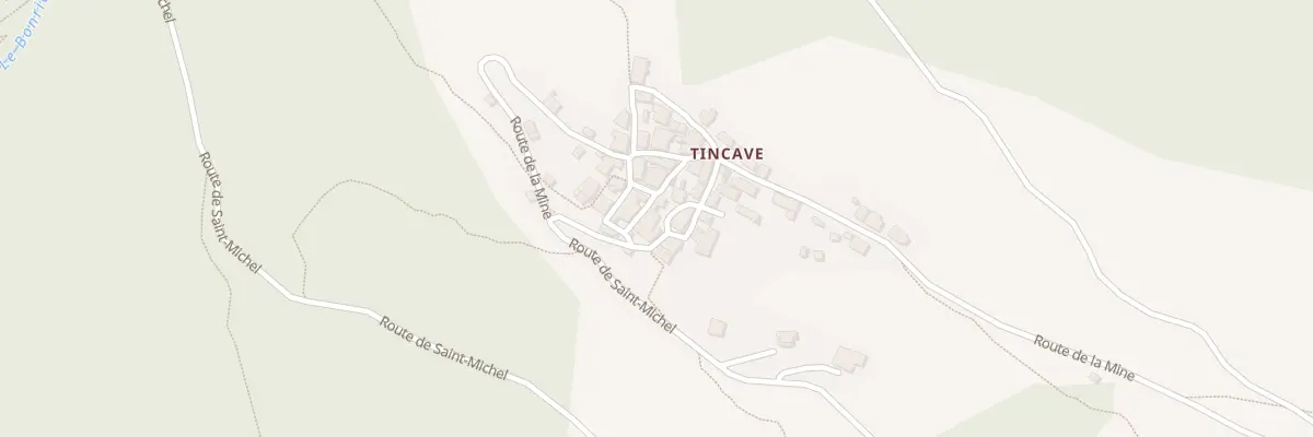 Plan du 5544B Tincave à Bozel