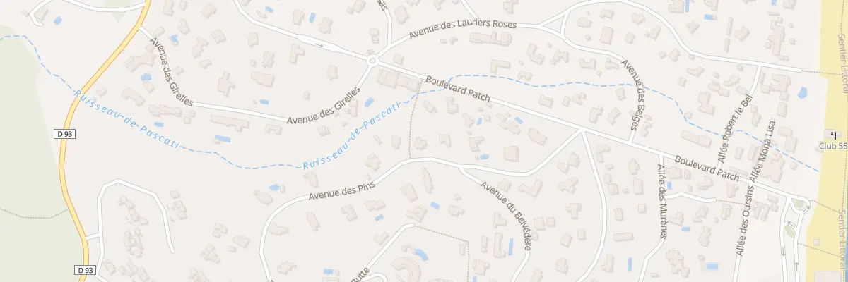 Plan du 10 Av des Pins à Ramatuelle