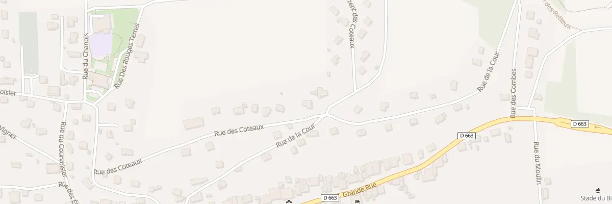 Plan du 19 Rue des Coteaux à Longevelle-sur-Doubs